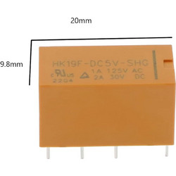 PCB Mount Power Relay Coil DPDT DC 8 Pins 5V Micro Relay PCB Relay (1pcs)