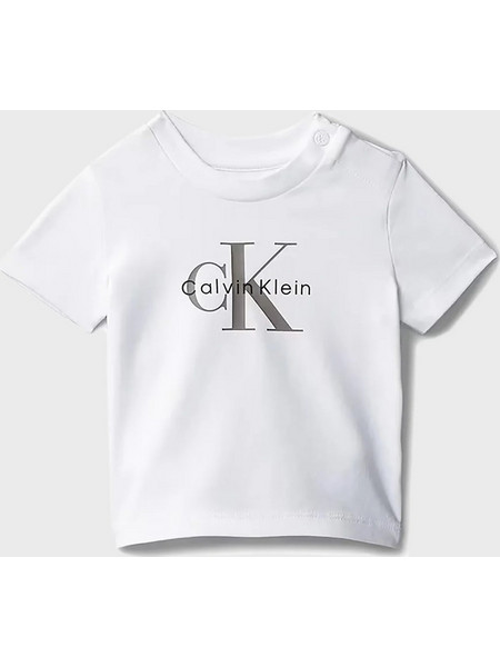 CALVIN KLEIN Baby Unisex Monogram T-Shirt - Bright White