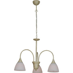 Home Lighting Kup Beige Κρεμαστό Φωτιστικό Οροφής Τρίφωτο E14 Μπεζ 77-3345