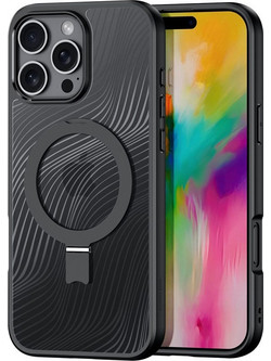 Θήκη Dux Ducis Aimo MagSafe και στήριγμα για iPhone 16 Pro - Μαύρο