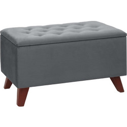 Σκαμπώ Με Αποθηκευτικό Χώρο Lotus 0269289 90x40x50cm Grey