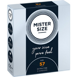 My.Size 57mm Mister Size Προφυλακτικά Λεπτά με Λιπαντικό 3τμχ
