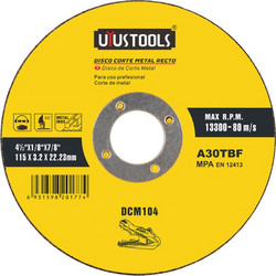 UYUSTOOLS ΔΙΣΚΟΣ ΚΟΠΗΣ ΜΕΤΑΛΛΟΥ 115Χ3.2Χ22.23mm DCM104