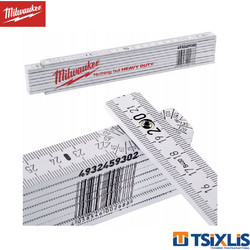 Μέτρο Ξύλινο MILWAUKEE Λευκό 2M - (4932459302)