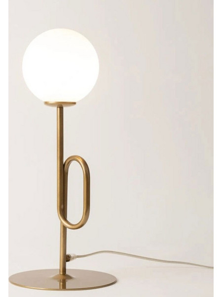 Φωτιστικό Επιτραπέζιο Tes 33634 1xG9 12W Φ20x45cm Gold-White Sigma Lighting