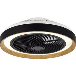 Sunlight FEDER-48BK Ανεμιστήρας Οροφής με Φως & Τηλεχειριστήριο Μαύρος