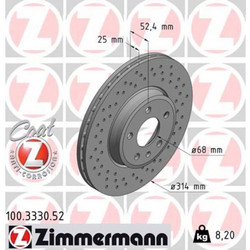 Zimmermann Δισκόπλακα - 100.3330.52