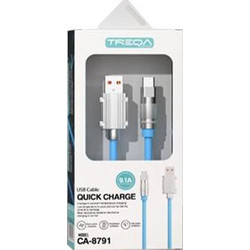 Treqa Καλώδιο ταχείας φόρτισης CA-8791 micro 1m 9,1A