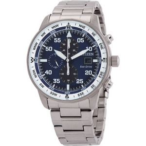 Ρολόι Citizen Aviator Eco-Drive Chronograph Blue Dial CA0880-58L - Ανδρικό