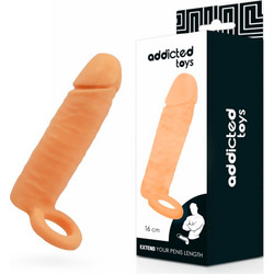 Addicted Toys Κάλυμμα Επιμήκυνσης Πέους 16cm Flesh