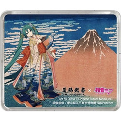 Katsushika Hokusai x Hatsune Miku 3D Magnet Thirty-six Views of Mount Fuji Fine Wind, Clear Morning