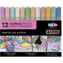 Zieler - Paint Markers Pastel Medium 609299514 - Toys