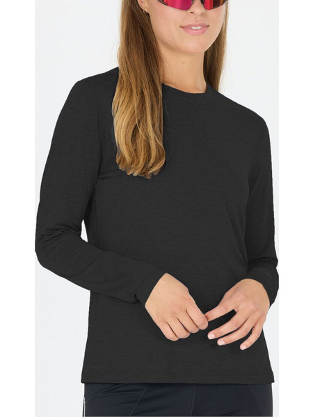 Endurance Alvaly Long-Sleeved Women's Shirt Black Melange