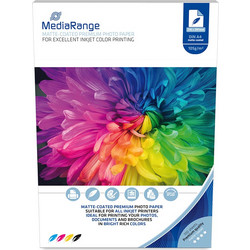 Φωτογραφικό Χαρτί MediaRange για Inkjet Εκτυπωτές Α4 Matte 105g/m 100 Φύλλα (MRINK116)