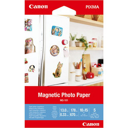 Μαγνητικό Φωτογραφικό Χαρτί Canon MG-101 4x6 (5 sheets) (3634C002AA) (CAN-MG101)