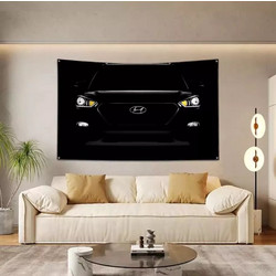 Σημαία διακοσμητική Hyundai N flag Decor 60x90cm