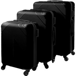 Trizand 00026661 Σετ Βαλίτσες 3τμχ Μαύρες