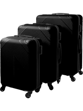 Trizand 00026661 Σετ Βαλίτσες 3τμχ Μαύρες