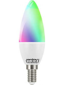 EL902002 | EL902002 |SMART Wi-Fi+BLE RGBW+CCT B35 LED 5.2W(40W)|E14|2700-6500k|470lm|enjoysimplicity(TM) - Elvhx