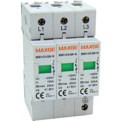 ΑΝΤΙΚΕΡΑΥΝΙΚΑ ΡΑΓΑΣ T2 3P 20kA 230VAC SGS1 MAXGE (ΣΕΤ ΜΕ 2)