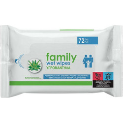 Υγρομάντηλα Family με Aloe Vera & Έλαιο Argan Fiorevita - 72 τμχ