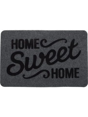 Πατάκι - Χαλάκι Εξώπορτας Γκρι Home Sweet Home 60x40cm