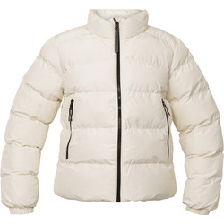 Superdry Γυναικείο Μπουφάν Χειμωνιάτικο Puffer Μακρύ Εκρού W5012006A-71D
