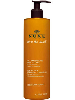 Nuxe Reve De Miel Cleansing Face & Body Gel Αφρόλουτρο σε Gel για Ξηρό Δέρμα 400ml