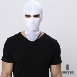 Ghetto Balaclava 2 Hole Unisex White