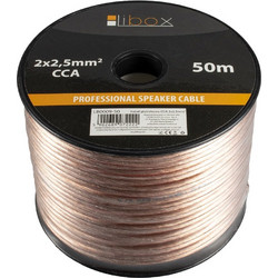 Libox Kabel glosnikowy 2x2,50mm LB0009-50 audio cable 50 m Transparent