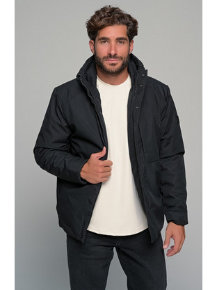 ΜΠΟΥΦΑΝ HOODED PARKA - ΜΑΥΡΟ