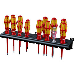 Set Κατσαβίδια 1000V + Δοκιμαστικό (2xPH, 2xPZ, 2xPZ/S, 3xTorx, 5xΊσια) & Βάση Στήριξης (14 Τεμ)