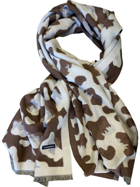 Γυναικεία Μακρόστενη Εσάρπα animal print σε Χρώμα Μπεζ Ταμπά