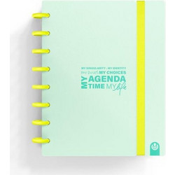 CARCHIVO - PLANNER INGENIOX A5 160 ΣΕΛ. - ΜΕΝΤΑ ΠΑΣΤΕΛ & ΝΕΟΝ ΚΙΤΡΙΝΟ - Carchivo