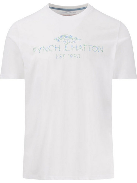 FYNCH HATTON ανδρικό tshirt κοντό μανίκι -1503-1310-802 Άσπρο