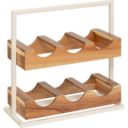 5FIVE Simply smart Ξύλινη Καβα για 6 Μπουκάλια 36x15x35 cm από Ακακία 190137