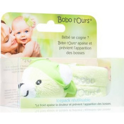 Alphanova Baby Bobo L'Ours Green - Βελούδινο Παγάκι Ανακούφισης για Μωρά One size