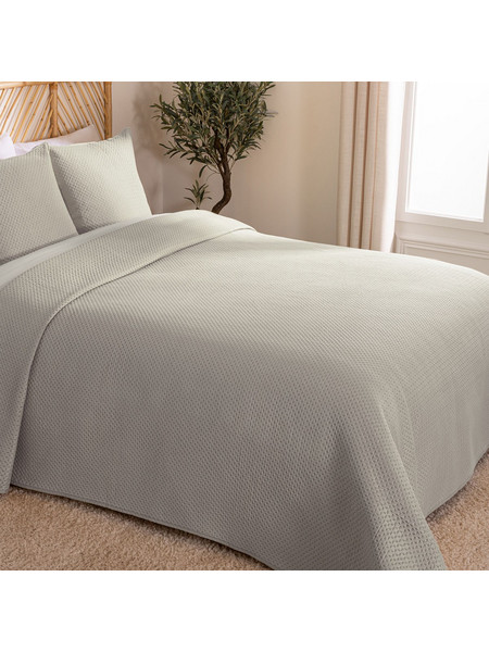 Κουβερλί King Size (240x260) + Διακοσμητικές Μαξιλαροθήκες A-S Dolce Beige Lin 163920B
