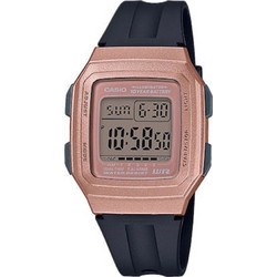 Casio Standard Ψηφιακό Ανδρικό Ρολόι Χρονογράφος με Μαύρο Καουτσούκ Λουράκι F-201WAM-5AVEF