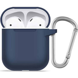 Blueo Liquid Silicone Protect Case Θήκη Σιλικόνης για AirPods 1 Μπλε Σκούρο