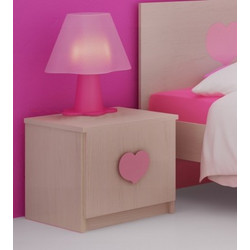 Woodyline Κομοδίνο Μελανίμη - Ντεκαπε Σύρος 1 47x44x43 εκ Σύρος 1