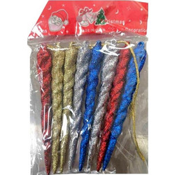 Σετ Χριστουγεννιάτικα στολίδια - 8pcs - 0011838