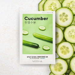 Missha Airy Fit Cucumber Sheet Μάσκα Προσώπου για Ενυδάτωση με Αγγούρι 19gr