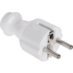 Σουκο φις με γείωση WT-30 λευκό (DM-3008-L)