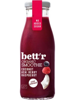 Smoothie Σμέουρο - Acai - Καρύδα - bettr - 250ml