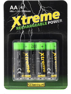 Xtreme Rechargeable Power AA 2000mAh 4τμχ