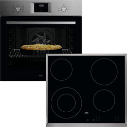 AEG OA5AB21SM + HK624010XB Σετ Φούρνος/Εστία