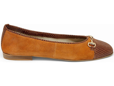 Bigshoes GA2139-09 Δερμάτινη Μπαλαρίνα Ταμπά