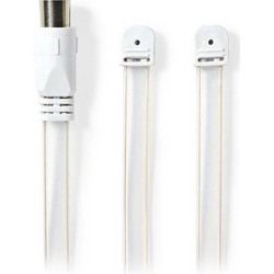 NEDIS ANFM105ME Κεραία FM Δίπολο για HiFi Δέκτες 75Ohm Coax Fem - ArtSound and Lights