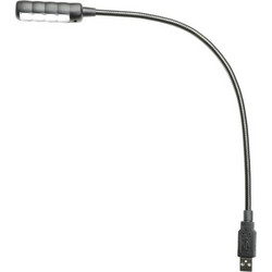 Adam Hall SLED 1 ULTRA USB C Gooseneck Lamp, USB Type-A connector, 4 COB LEDs - Adam Hall